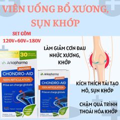 ARKOPHARMA SET UỐNG BỔ XƯƠNG, SỤN KHỚP 120V+60V