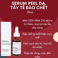 THE ORDINARY SERUM TẨY TẾ BÀO CHẾT, GIẢM MỤN AHA 30%+BHA 2% PEELING SOLUTION