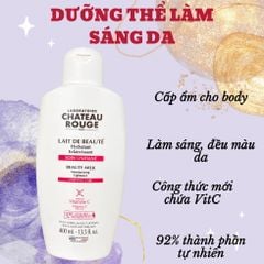 CHATEAU ROUGE DƯỠNG THỂ TRẮNG DA 400ML