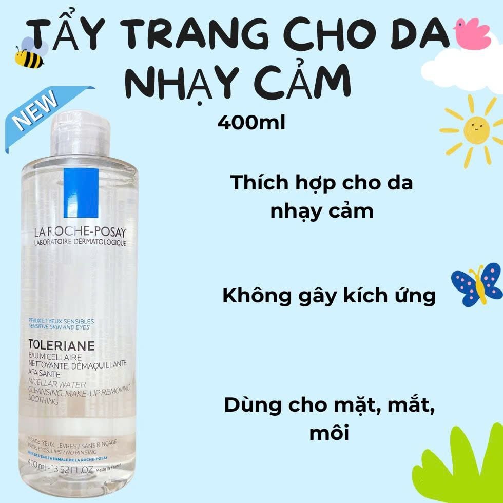 LA ROCHE POSAY NƯỚC TẨY TRANG CHO DA NHẠY CẢM SENSIBLES 400ML