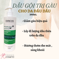 VICHY DẦU GỘI TRỊ GÀU CHO TÓC THƯỜNG- DẦU DERCOS 390ML