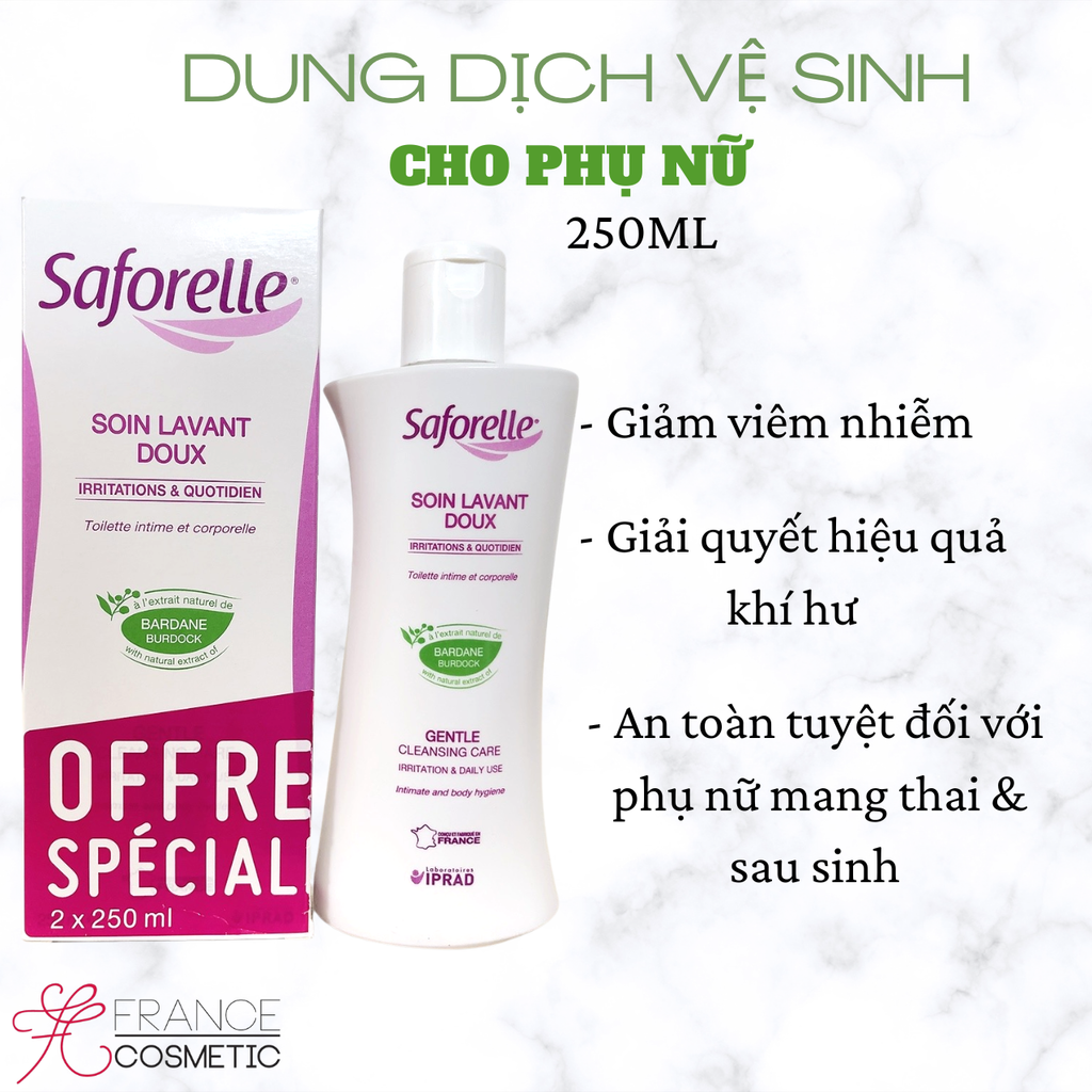 SAFORELLE DUNG DỊCH VỆ SINH PHỤ NỮ 250ML