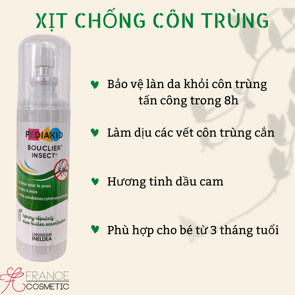 PEDIAKID XỊT CHỐNG MUỖI