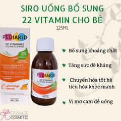 PEDIAKID BỔ SUNG 22 VITAMIN 125ML