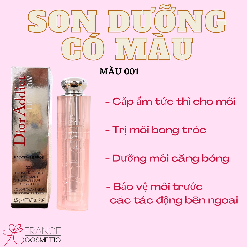 Son dưỡng Dior Addict Backstage Pros 001 Pink 35g  Mỹ phẩm NEW