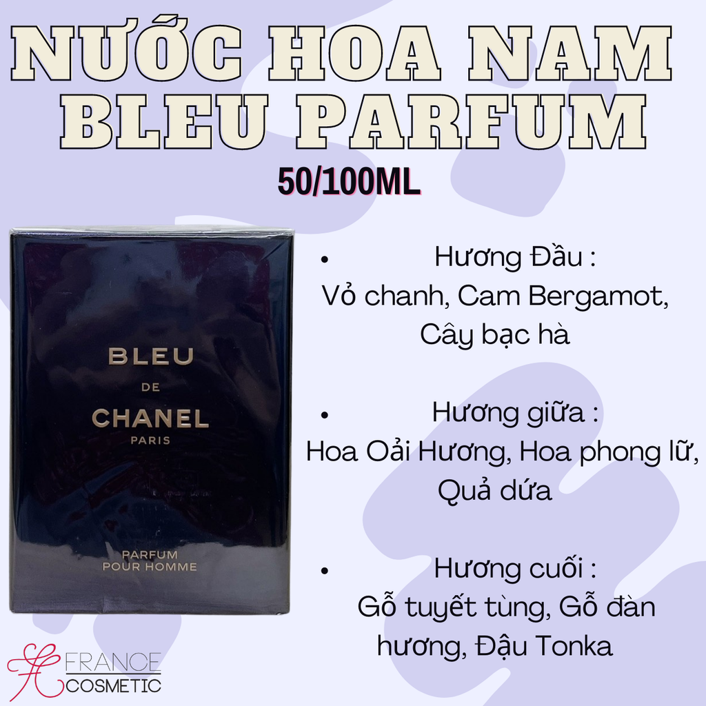 Nước hoa nam Bleu De Chanel xách tay chính hãng từ Pháp