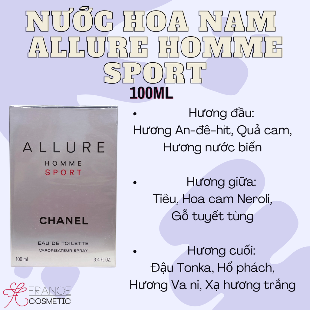 Chanel Allure Homme Sport 100ml nước hoa chính hãng USA