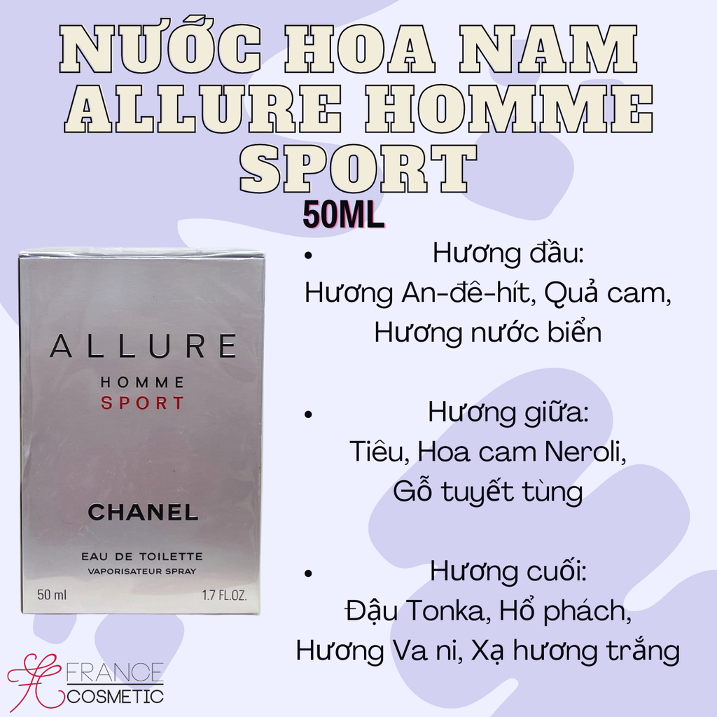 CHANEL NƯỚC HOA NAM ALLURE HOMME SPORT EDT 50ML