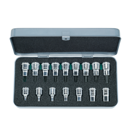 Bộ đầu vặn vít 3/8'' - 16 chi tiết Heyco 40-50-E/T