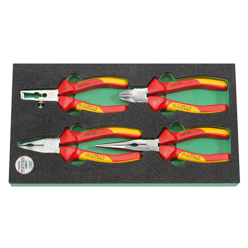 Khay kìm cách điện tổng hợp 4 chi tiết Heyco 00990002088