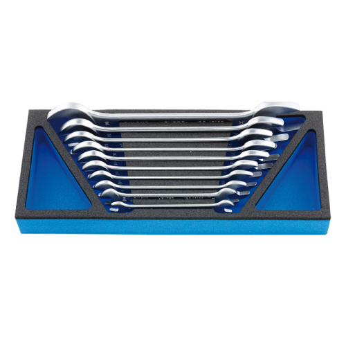 Khay đồ nghề cờ lê 2 đầu miệng 10 chi tiết 8-32 mm Heytec M 50829-3