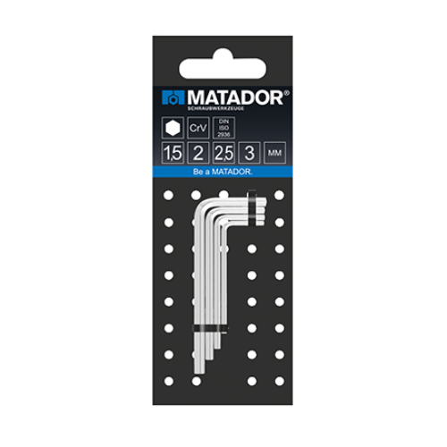 Bộ lục giác 4 chi tiết L-Key Matador 0440 9040