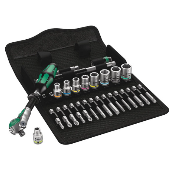 1/4'' Bộ tuýp lục giác và đầu vặn vít 28 chi tiết Wera 05004016001