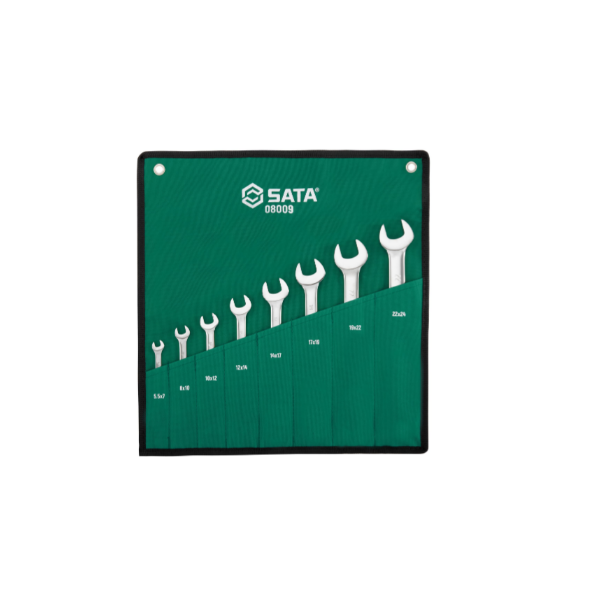 Bộ cờ lê hai đầu miệng 8 chi tiết Sata 08009