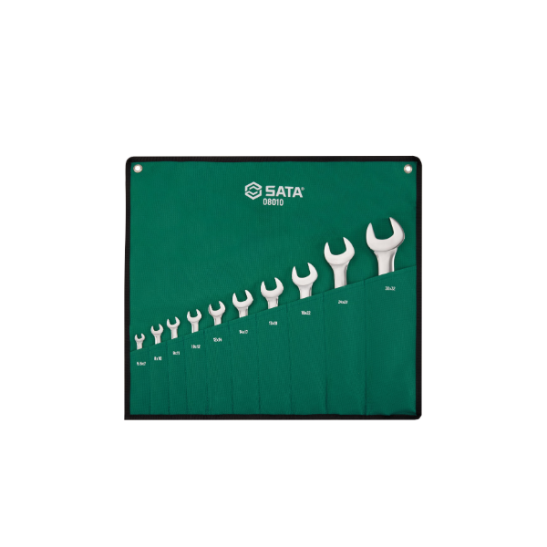 Bộ cờ lê hai đầu miệng 10 chi tiết Sata 08010