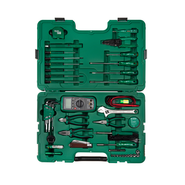 Bộ dụng cụ sửa chữa viễn thông 53 chi tiết Sata 09535