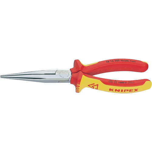 Kìm mỏ nhọn cách điện 200mm Knipex 26 16 200