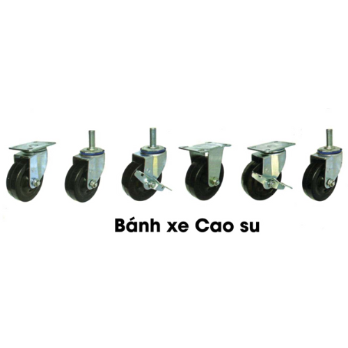 Bánh xe Cao su (chịu tải 80-100kg)