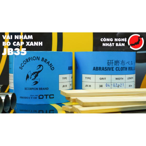 Vải nhám Bò Cạp Xanh JB35 (Technology of Japan)