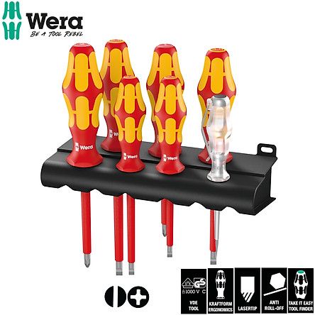 Bộ tua vít cách điện 1000V 7 chi tiết Wera 160i 7VDE 05006147001