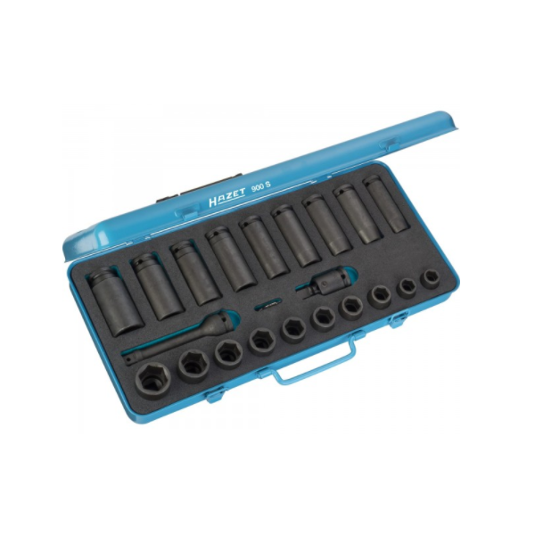 1/2'' Bộ đầu tuýp lục giác 23 chi tiết 13-27mm Hazet 900S