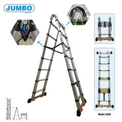 Thang rút nhôm chữ A JUMBO A220 cao cấp