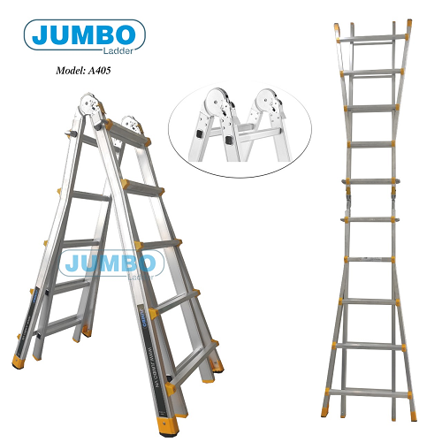 Thang nhôm chữ A mở rộng Jumbo A405