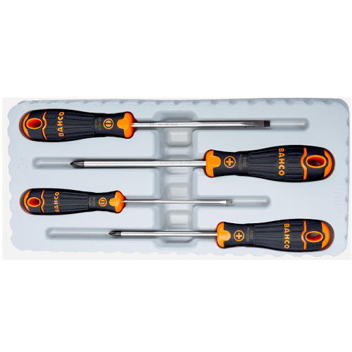Bộ tua vít dẹp và bake 4 chi tiết BAHCO B219.004