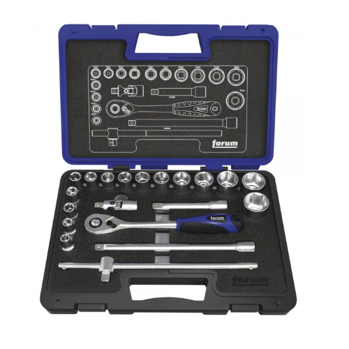 1/2'' Bộ tuýp lục giác 20 chi tiết 10-32 mm Forum D4240613240