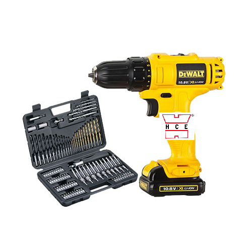 Máy khoan vặn vít dùng pin kèm bộ vít Dewalt DCD700C2A-B1