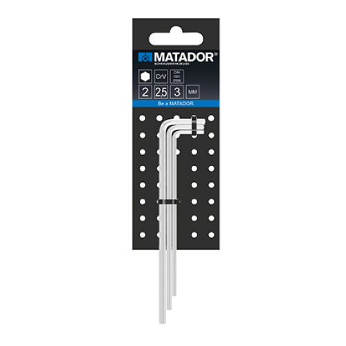 Bộ lục giác dài 3 chi tiết L-Key Matador 0441 9031