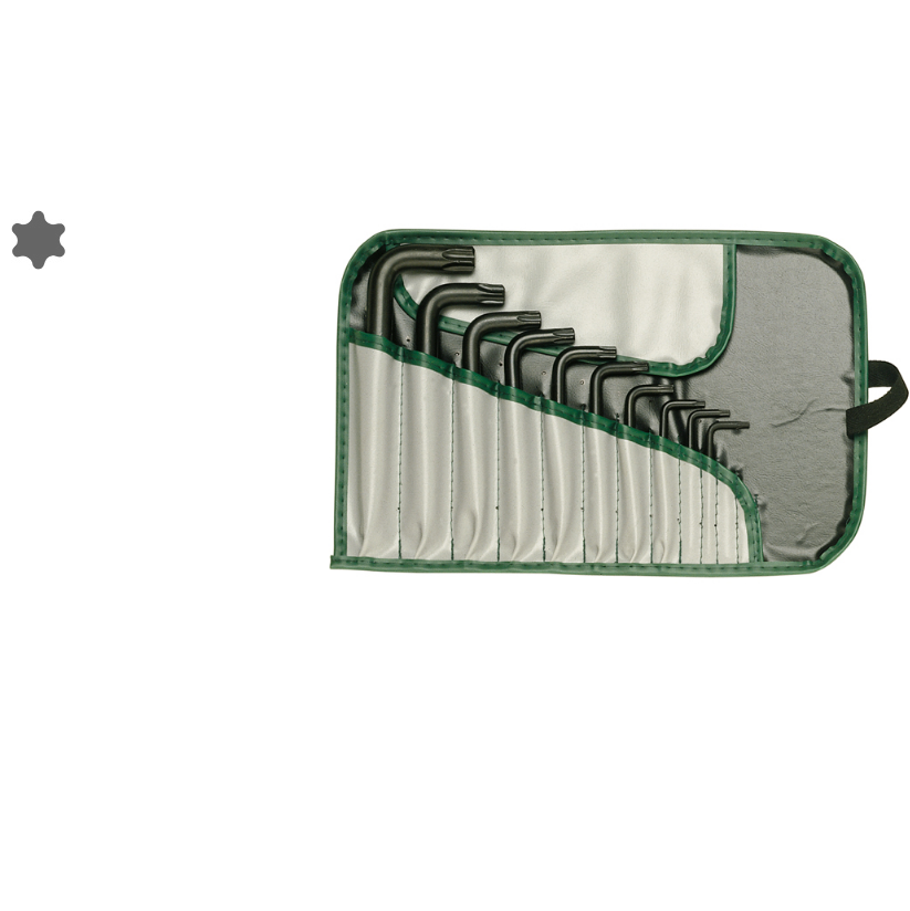 Bộ lục giác hệ mét 10 chi tiết T8-T50 Heyco R 1348-10 B