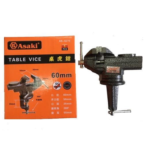 Ê tô kẹp bàn mâm xoay F60 Asaki AK-6276