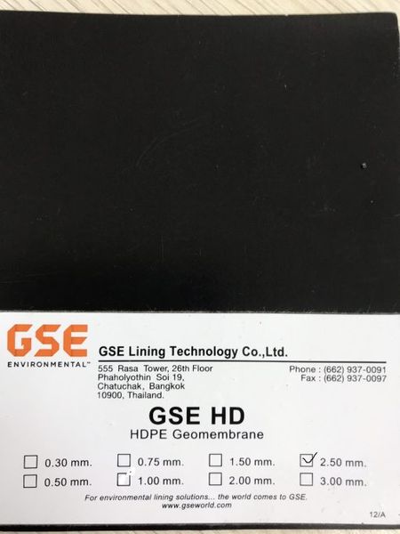 Bạt hdpe GSE 2.5 mm