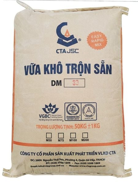 Vữa Khô Trộn Sẵn  Mác 75 CTA
