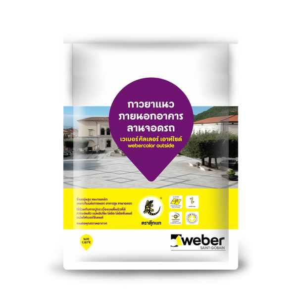 Keo chà ron Webercolor outside