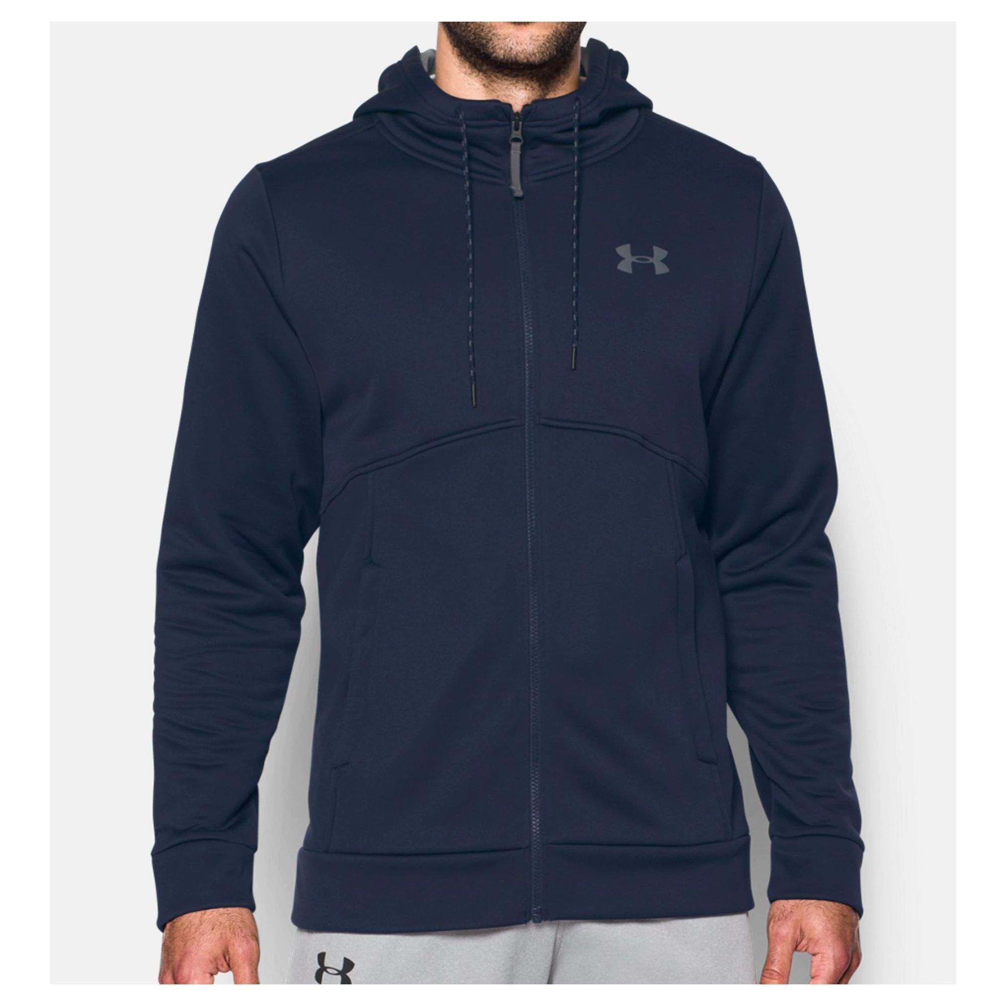 ua storm armour fleece full zip hoodie