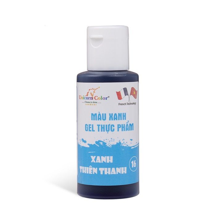 Màu gel xanh thiên thanh Unicorn Color 28g