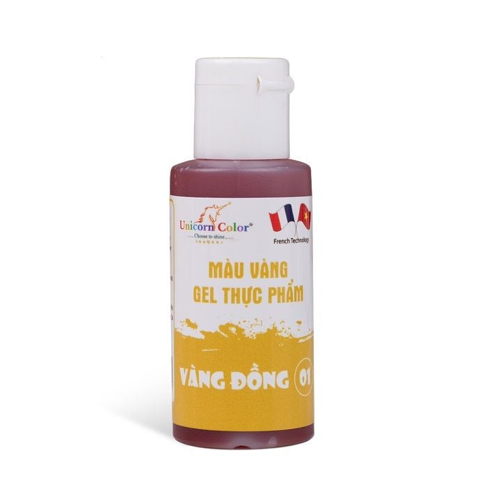 Màu gel vàng đồng Unicorn Color 28g