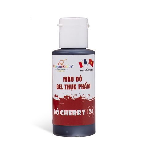 Màu gel đỏ cherry Unicorn Color 28g.