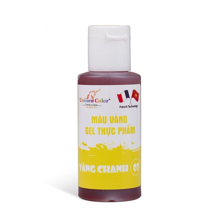 Màu gel vàng chanh Unicorn Color 28g.