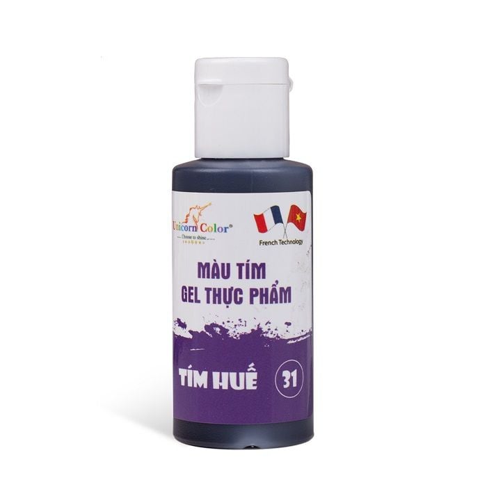 Màu gel tím huế Unicorn Color 28g