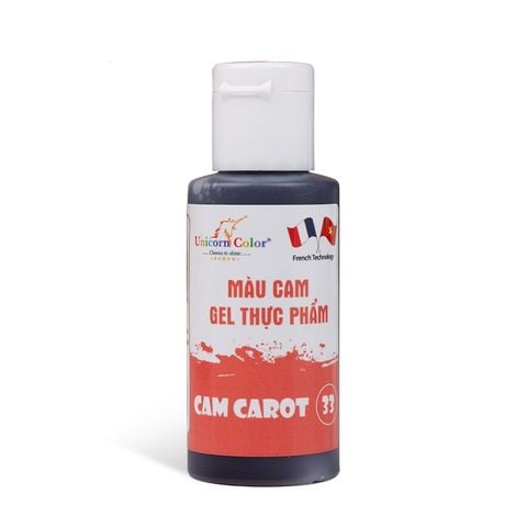 Màu gel cam cà rốt Unicorn Color 28g