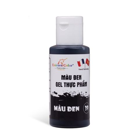 Màu gel đen Unicorn Color 28g.
