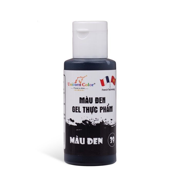 Màu gel đen Unicorn Color 28g.