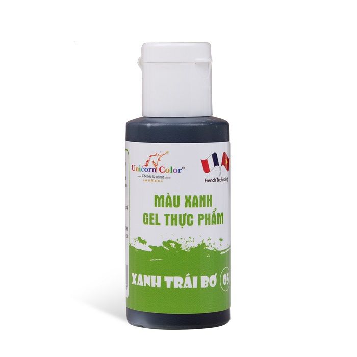 Màu gel xanh trái bơ Unicorn Color 28g