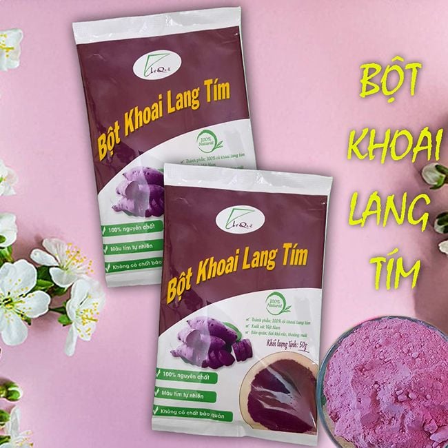 Bột tạo màu khoai lang tím 50gr.