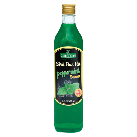 Sirô hương bạc hà Golden Farm 520ml