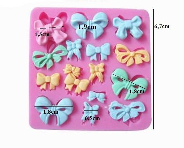 Khuôn silicon 4D những chiếc nơ