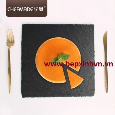 Đĩa đá bày thức ăn vuông Chefmade WK9363